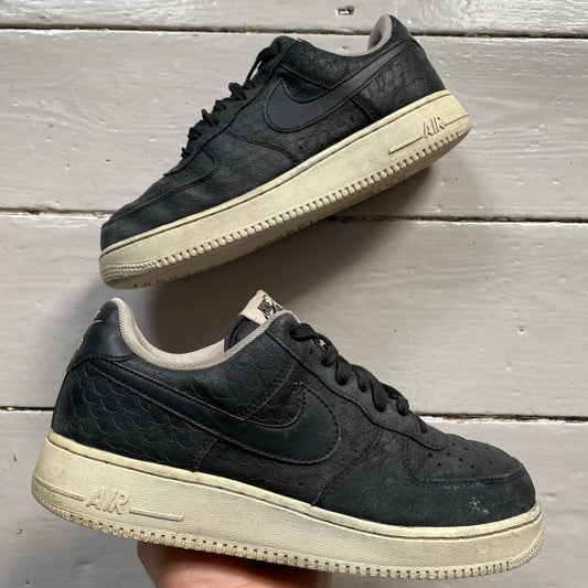 Nike Air Force 1 Black and White (UK 8)