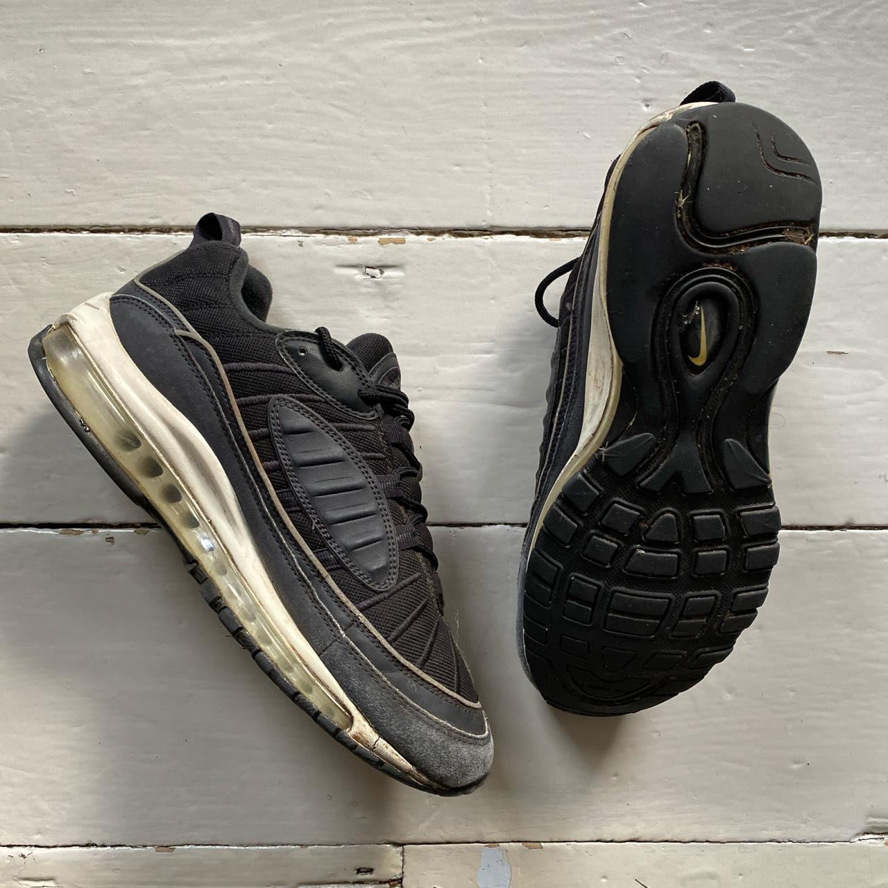 Nike Air Max 98 Black and White (UK 7.5)