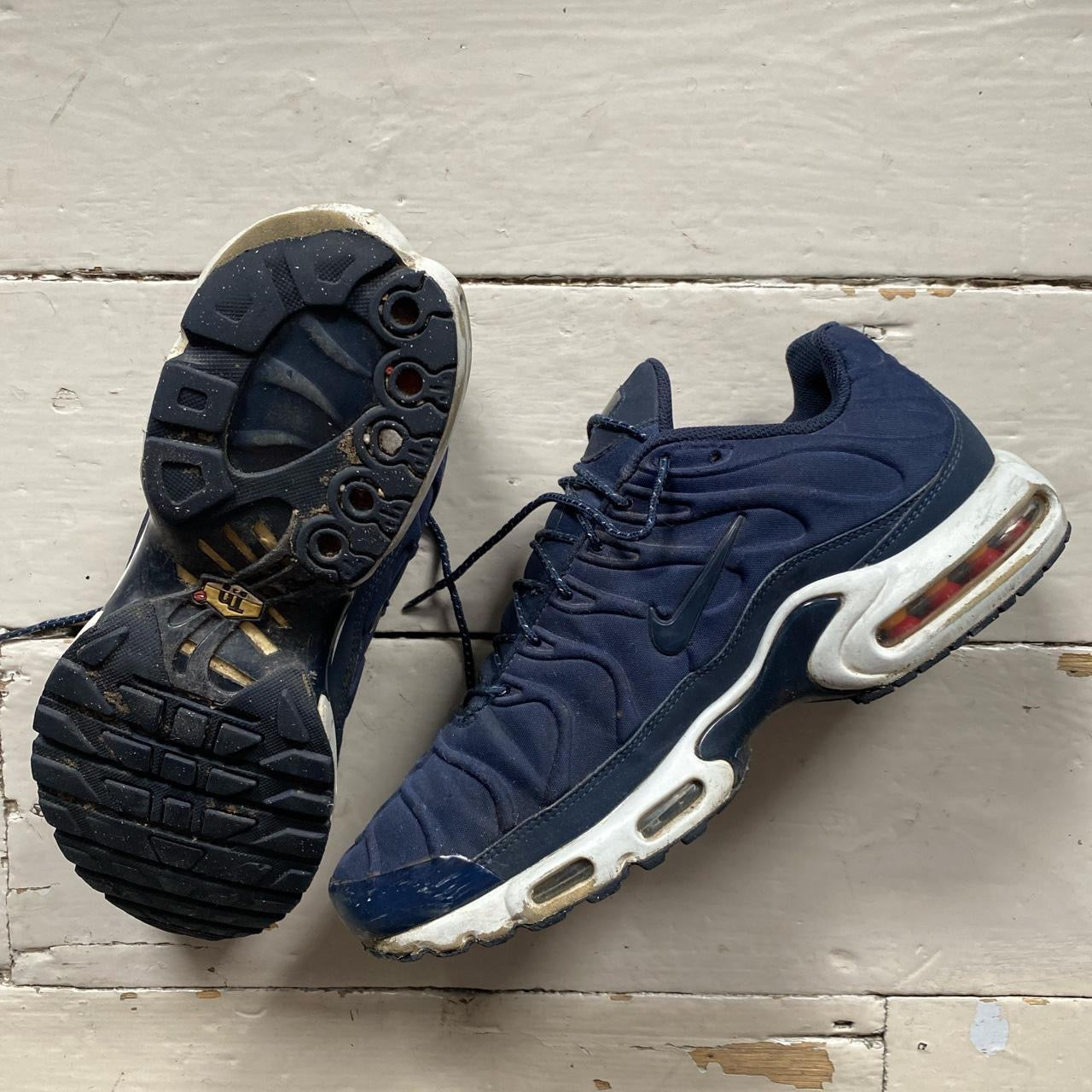 Nike TN Air Max Plus Navy and White (UK 11)