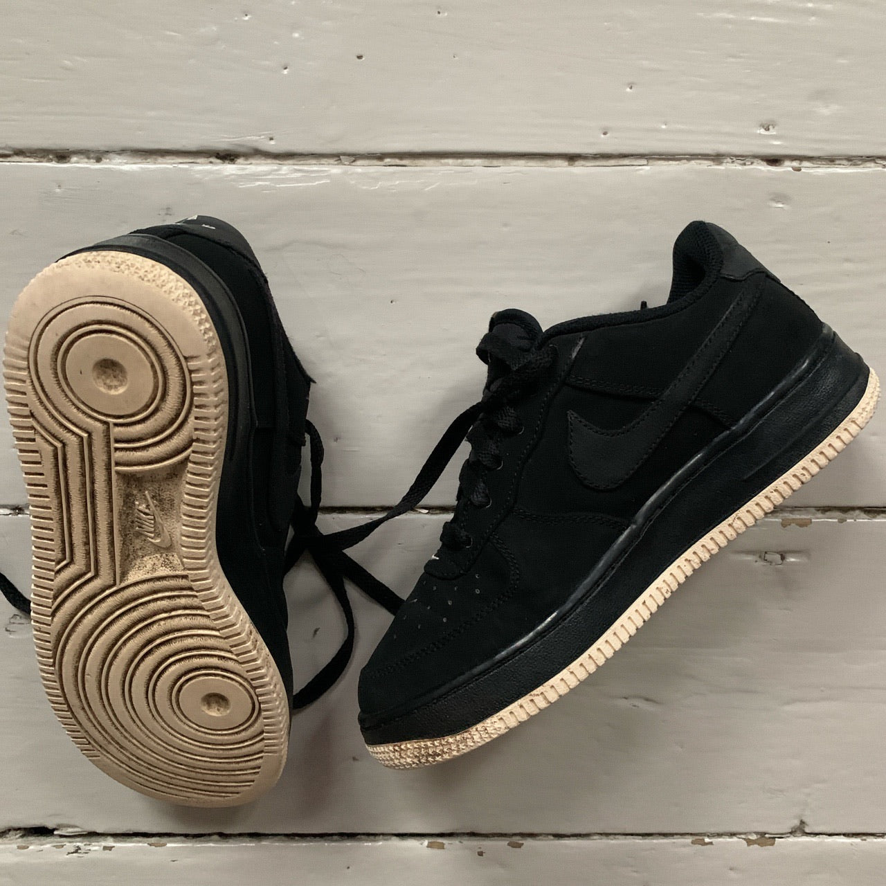 Nike Air Force 1 Black and White (UK 4)