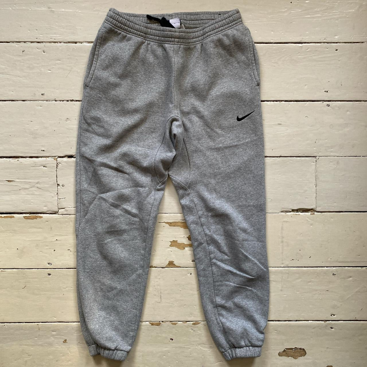 Nike Swoosh Grey Joggers (Medium)