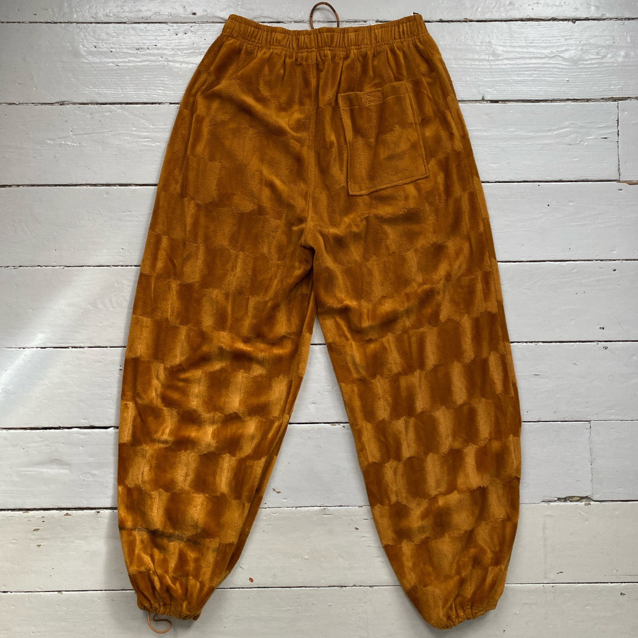 Brown Checked Vintage 90’s Fur Tracksuit (XXL both)