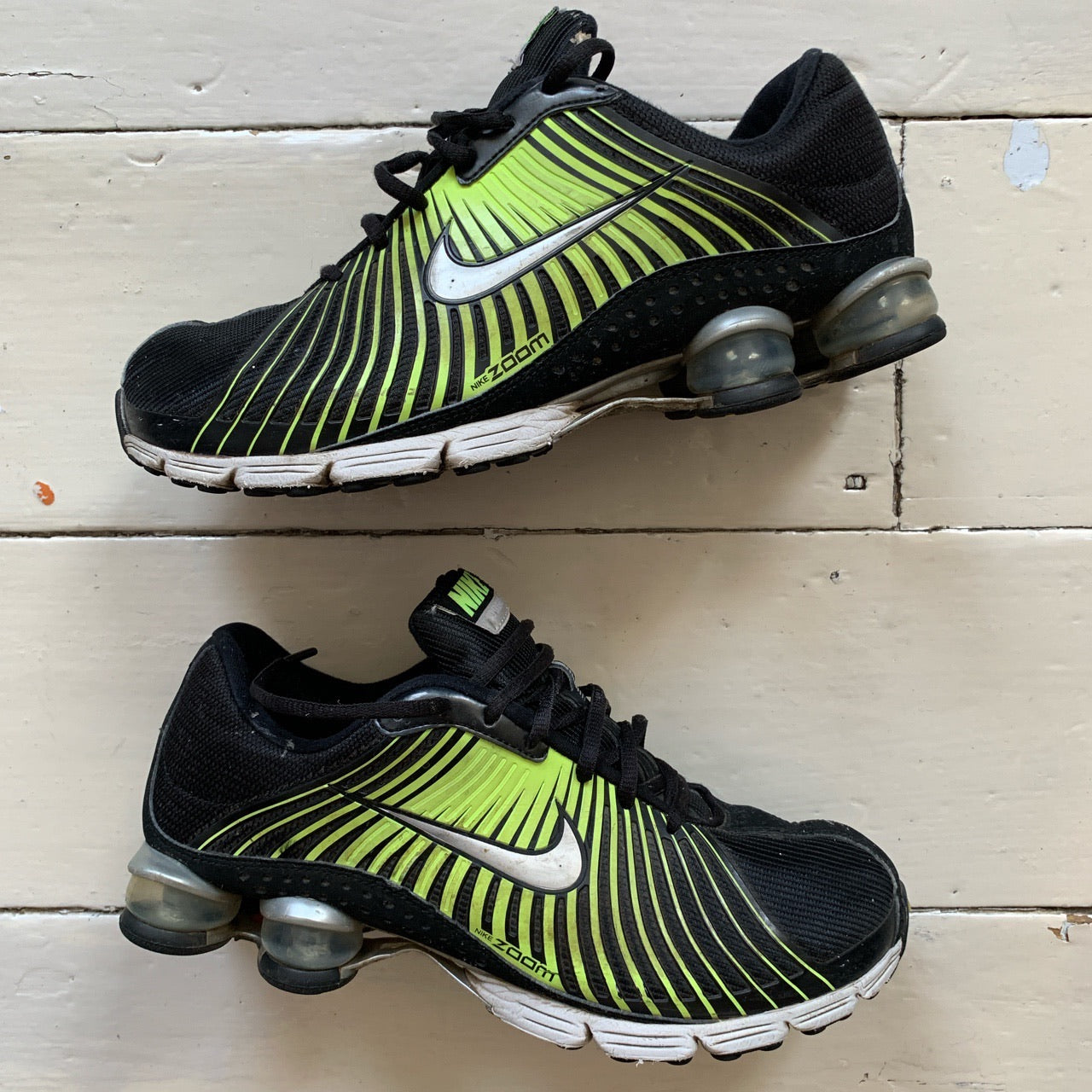 Nike Shox Vintage Lime & Black (UK 7)