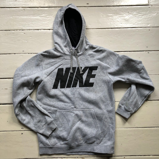 Nike Club Spellout Grey Hoodie (Small)