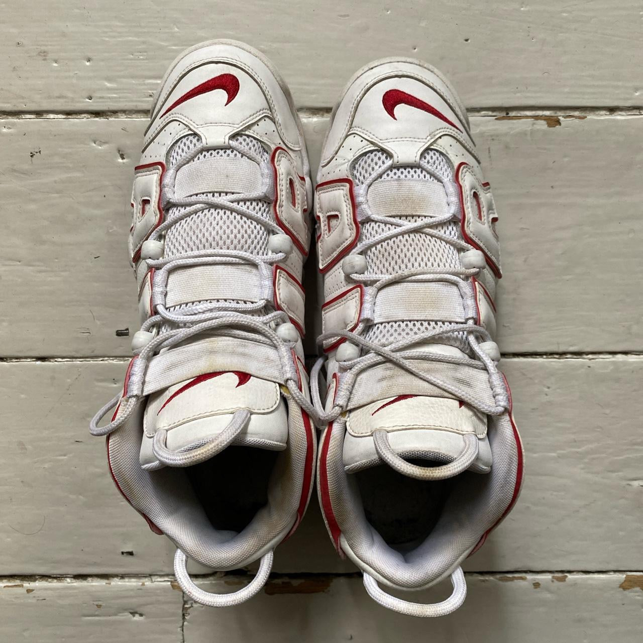 Nike Air Uptempo White Varsity Red (UK 9)