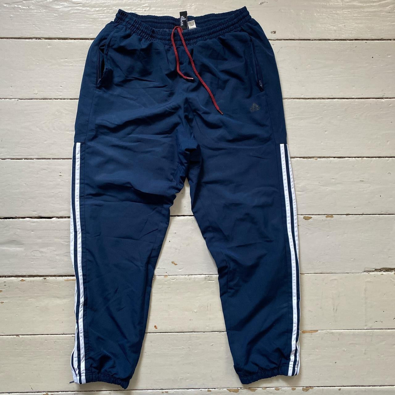 Adidas Navy Shell Bottoms (Large)
