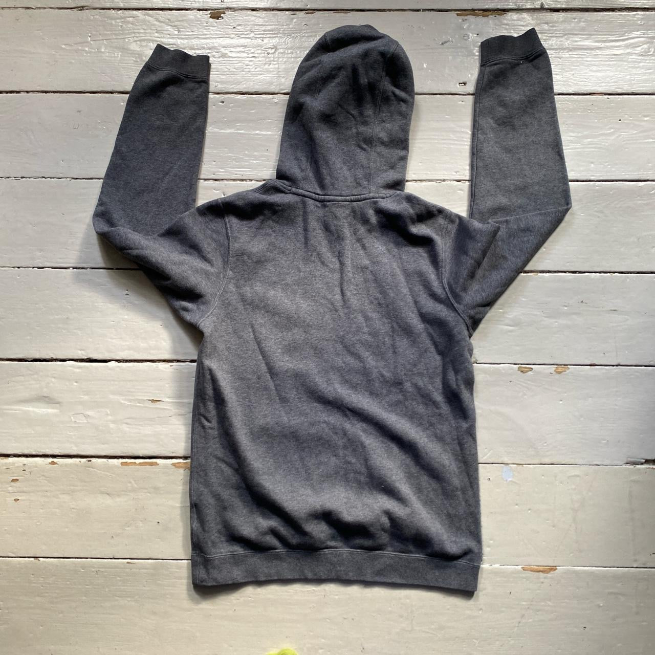 Nike Club Swoosh Grey Hoodie (Small)