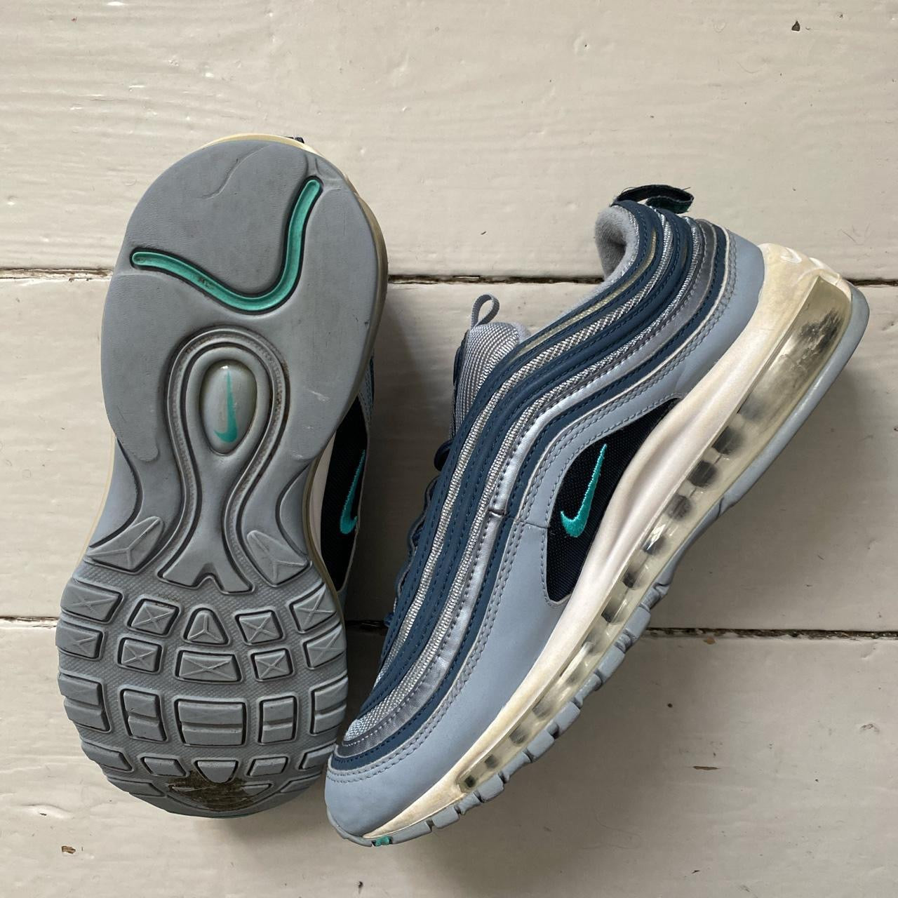 Nike Air Max 97 Grey and Blue (UK 8)