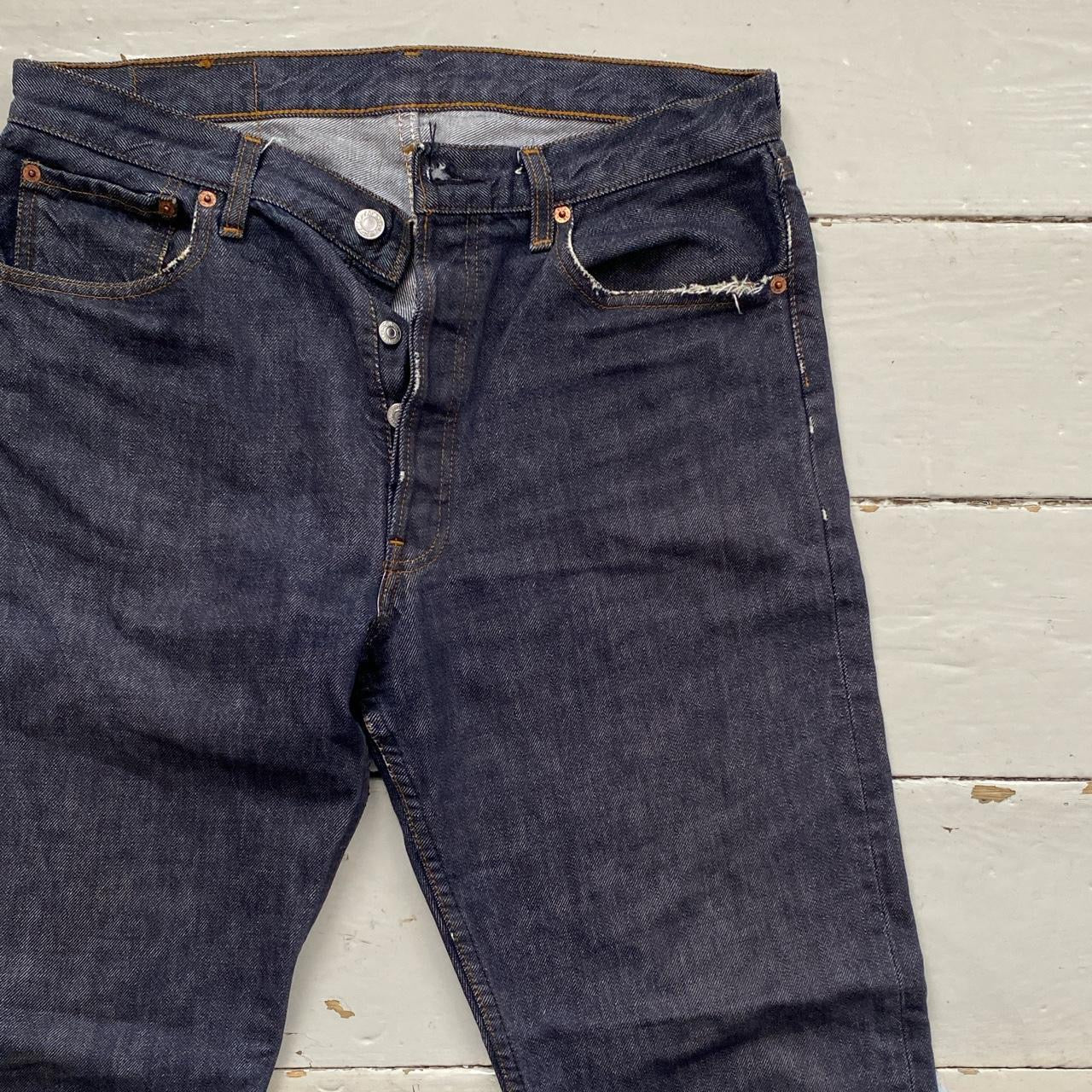 Levis 501 Navy Jeans (34/28)