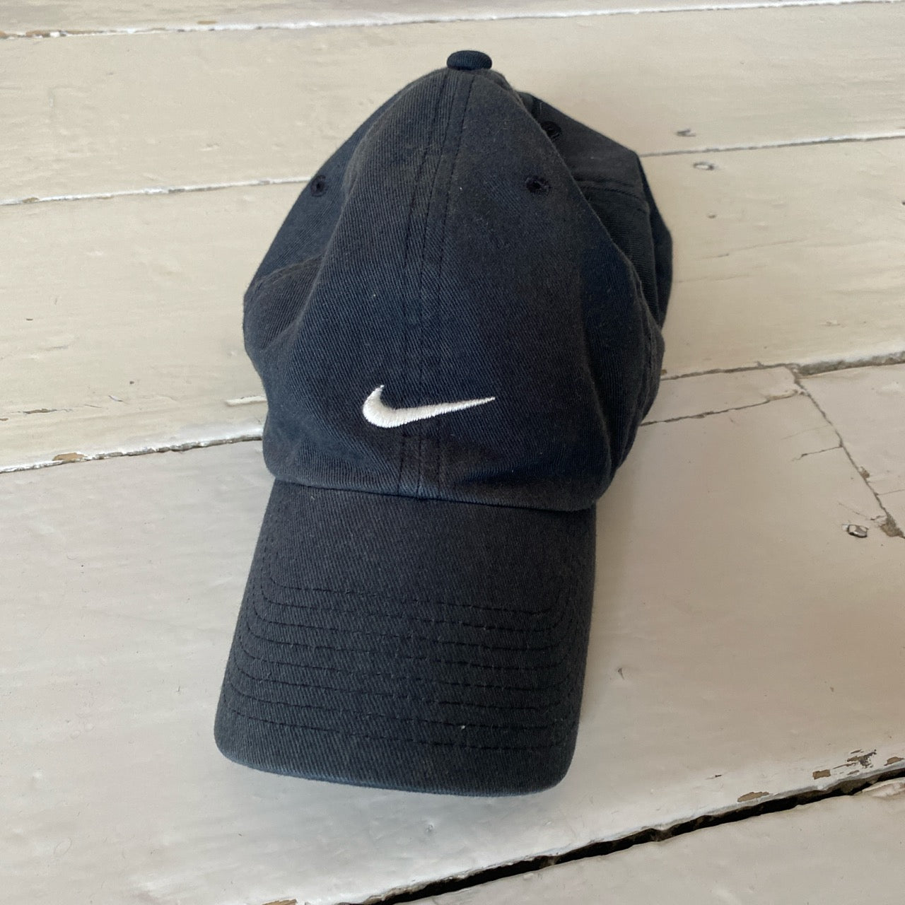 Nike Swoosh Black and White Cap