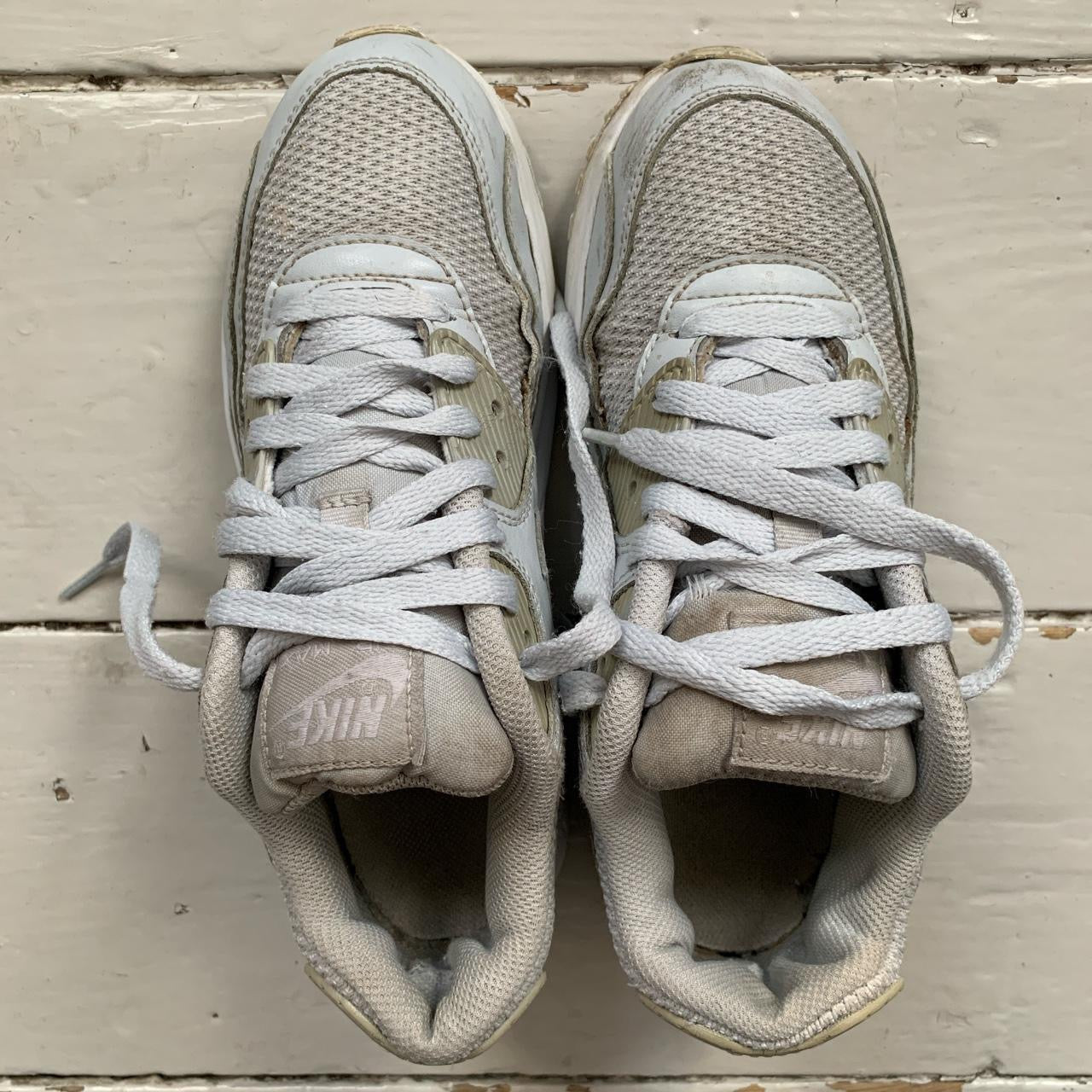 Nike Air Max 90 Silver and White (UK 5)