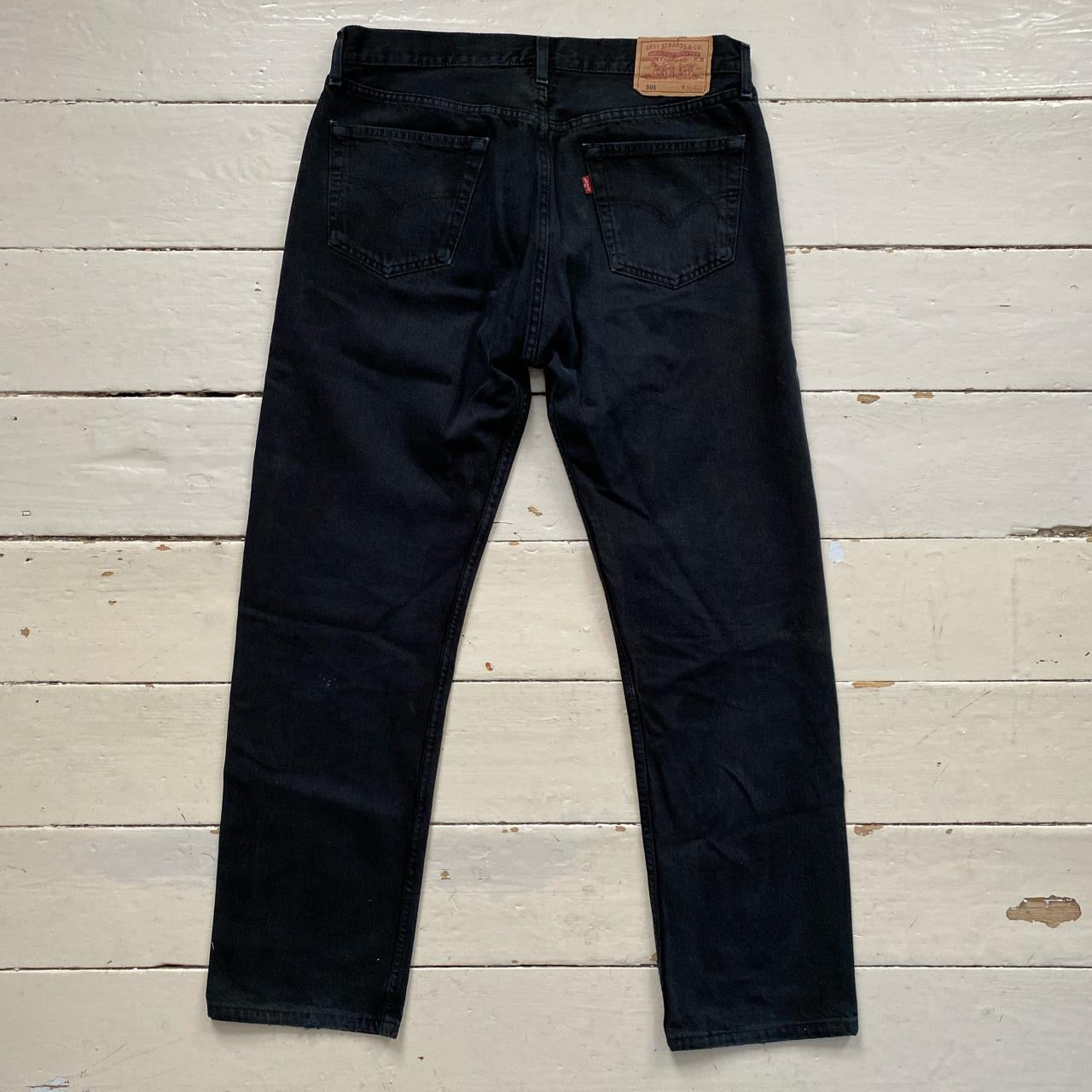 Levis 501 Black Jeans (36/32)