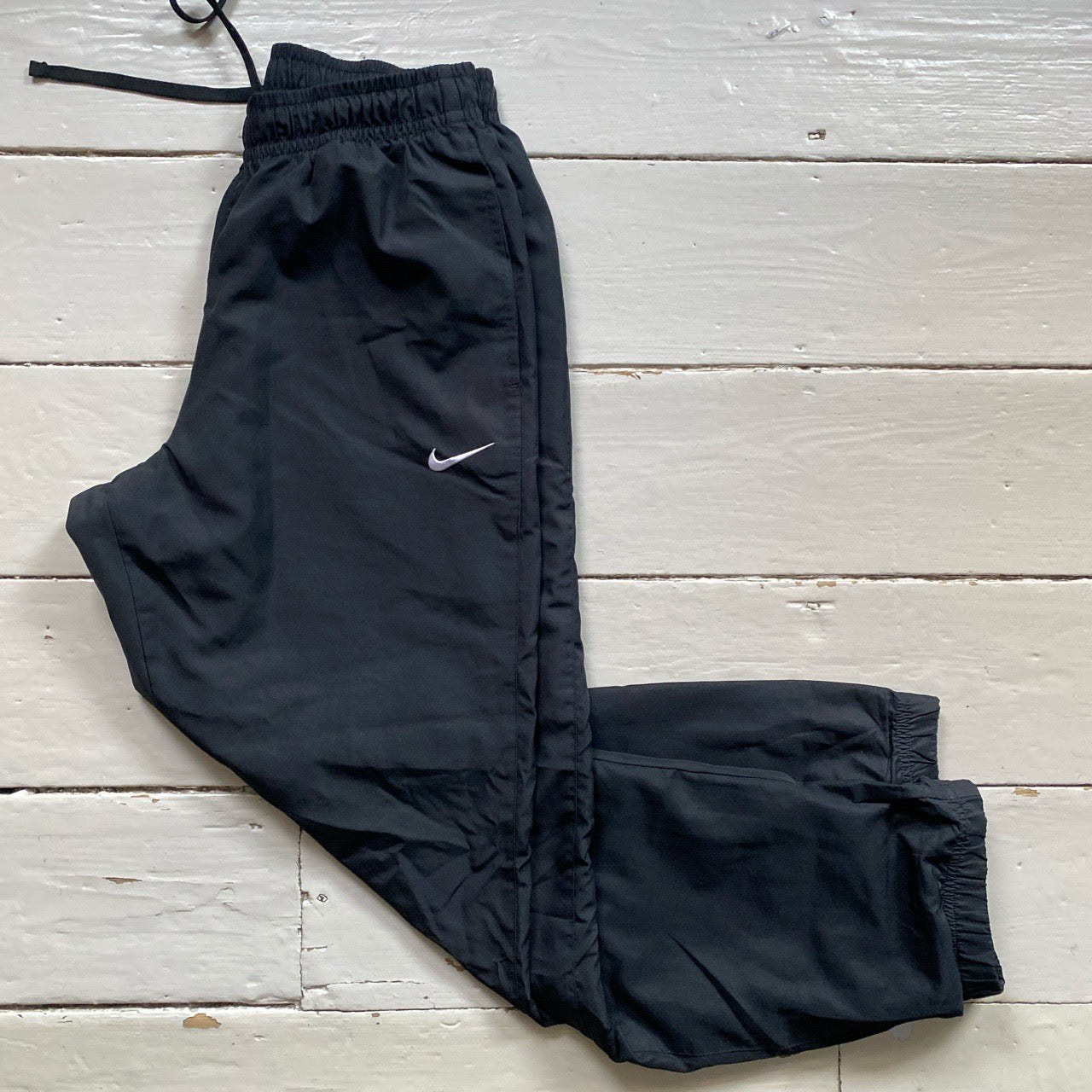 Nike Swoosh Black Shell Bottoms (Medium)