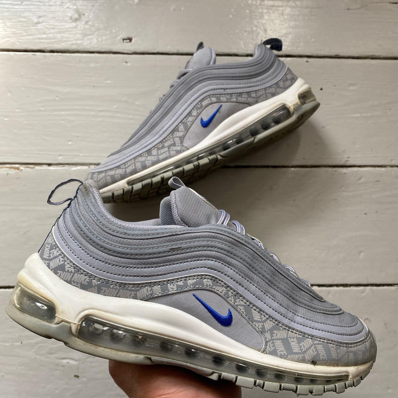 Nike Air Max 97 Silver and Blue (UK 10)