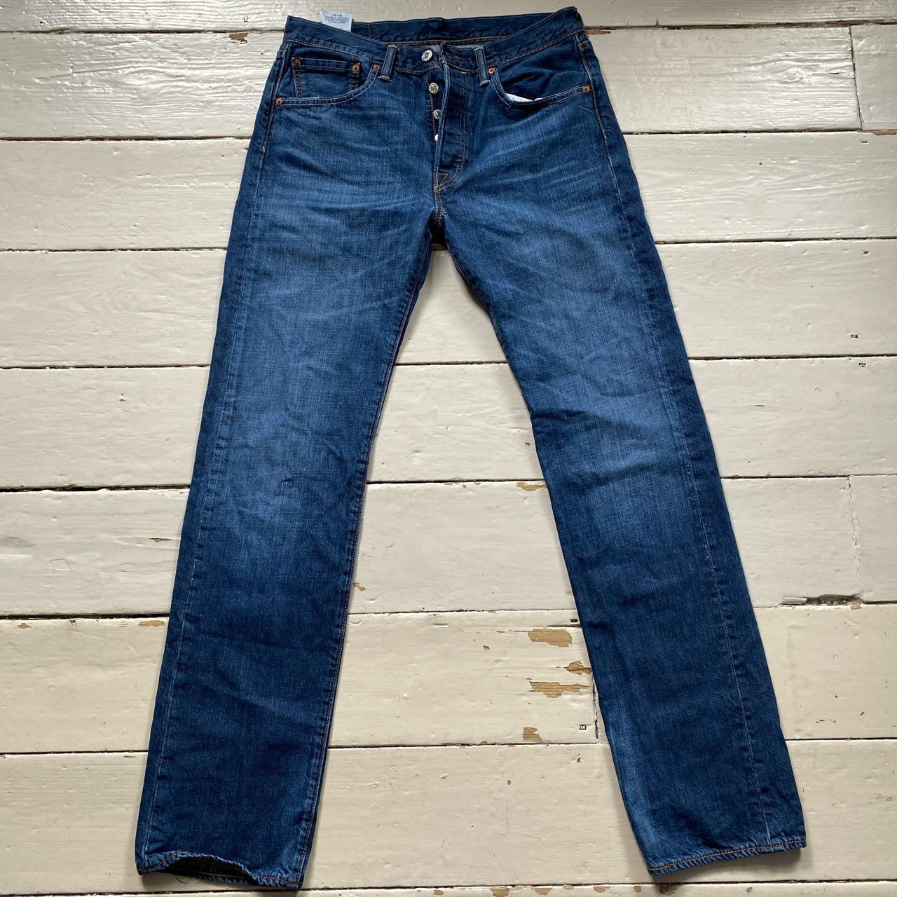 Levis 501 Navy Jeans (32/34)