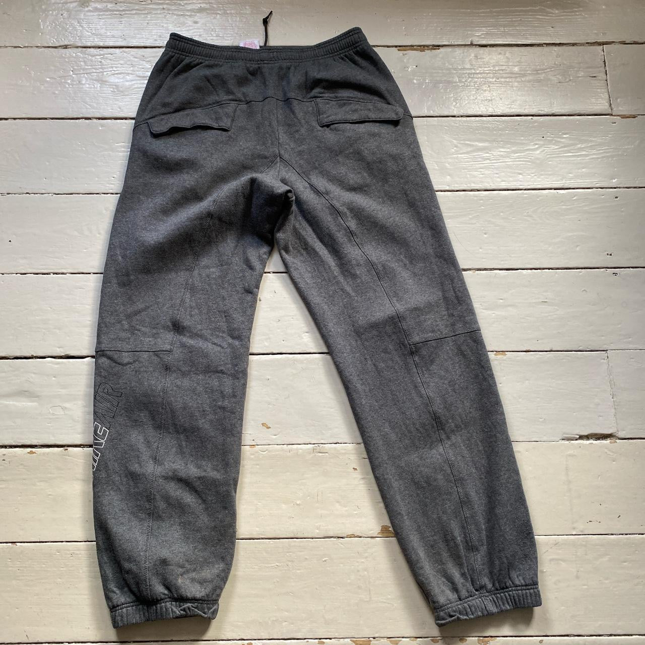 Nike Vintage Spellout Grey Joggers (Large)