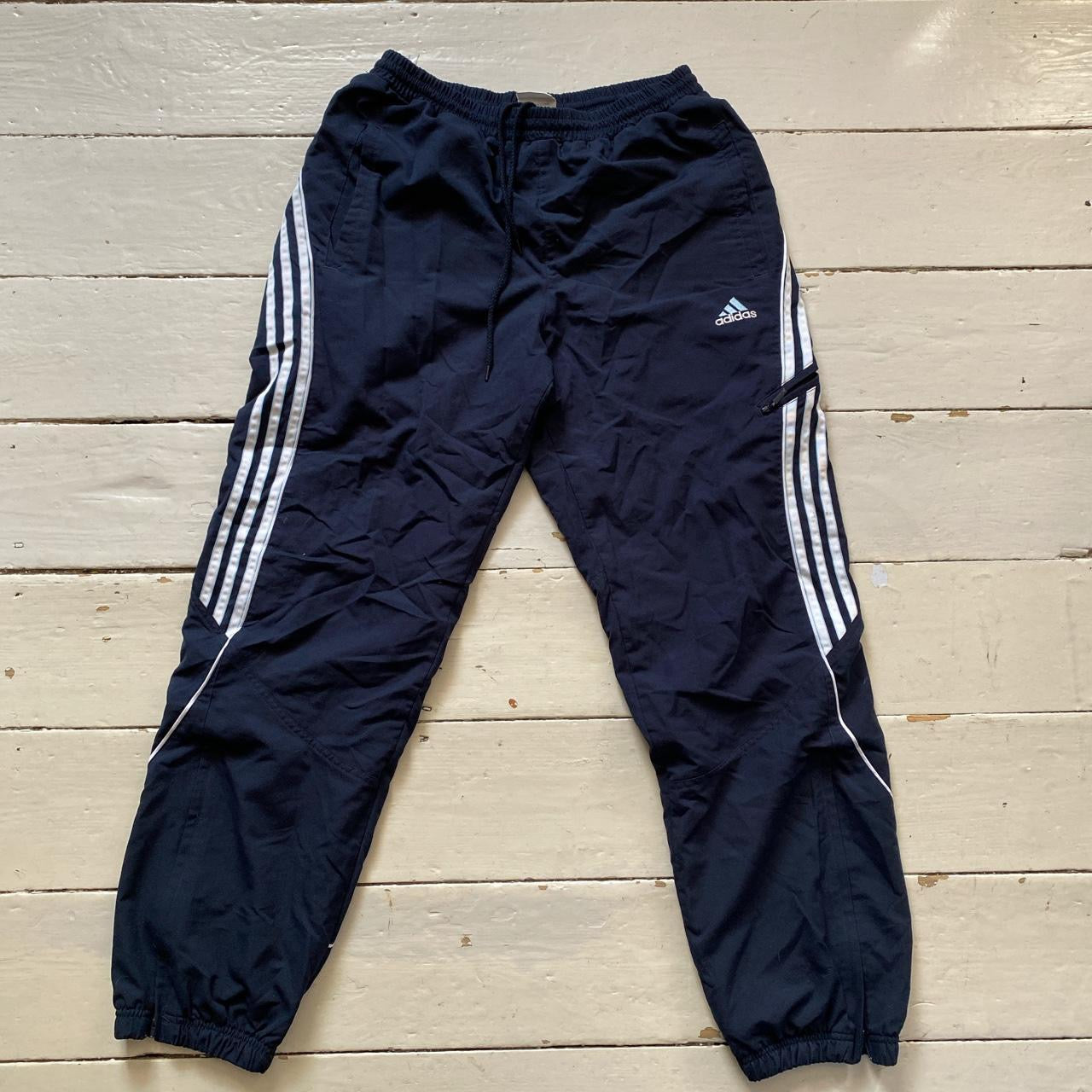 Adidas Navy Shell Bottoms (Medium)
