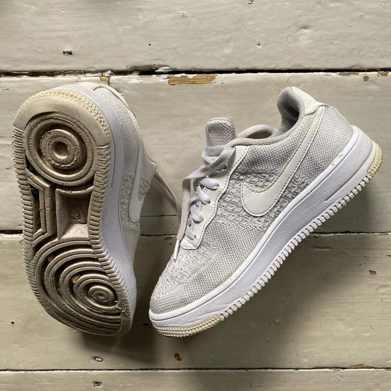 Nike Air Force 1 Flyknit White (UK 5)