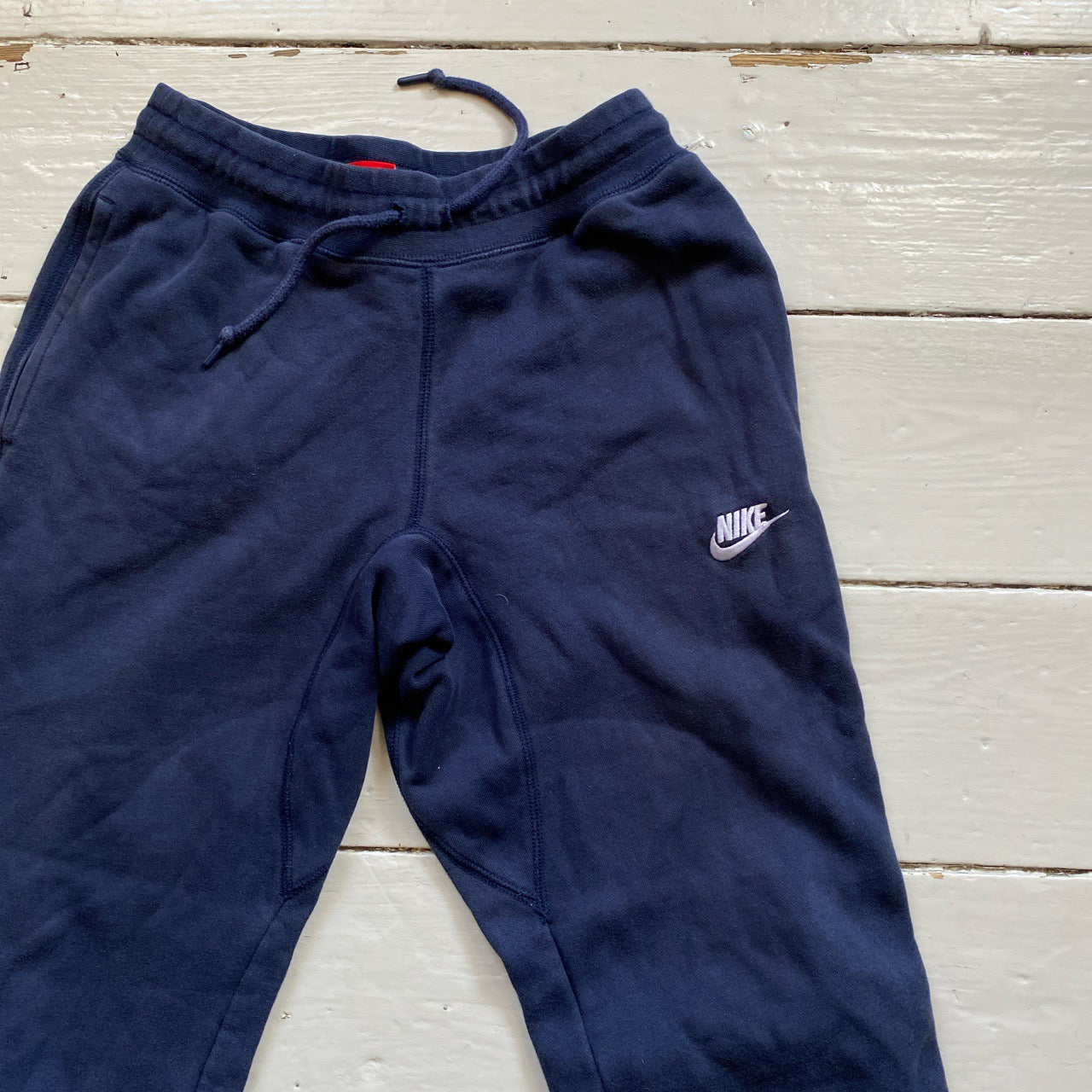 Nike Swoosh Navy Joggers (Small)