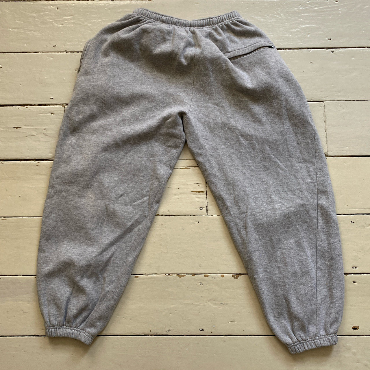 Nike Swoosh Cuffed Grey Joggers (Large)