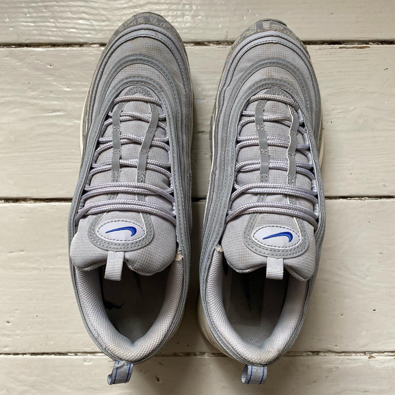 Nike Air Max 97 Silver and Blue (UK 10)