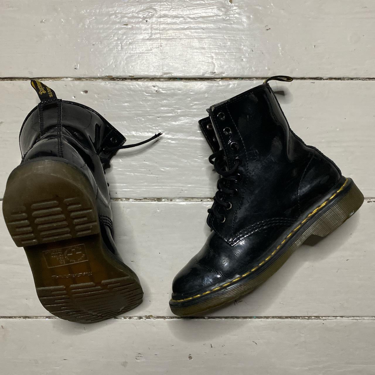 Dr Martens Black Patent Boots (UK 4)