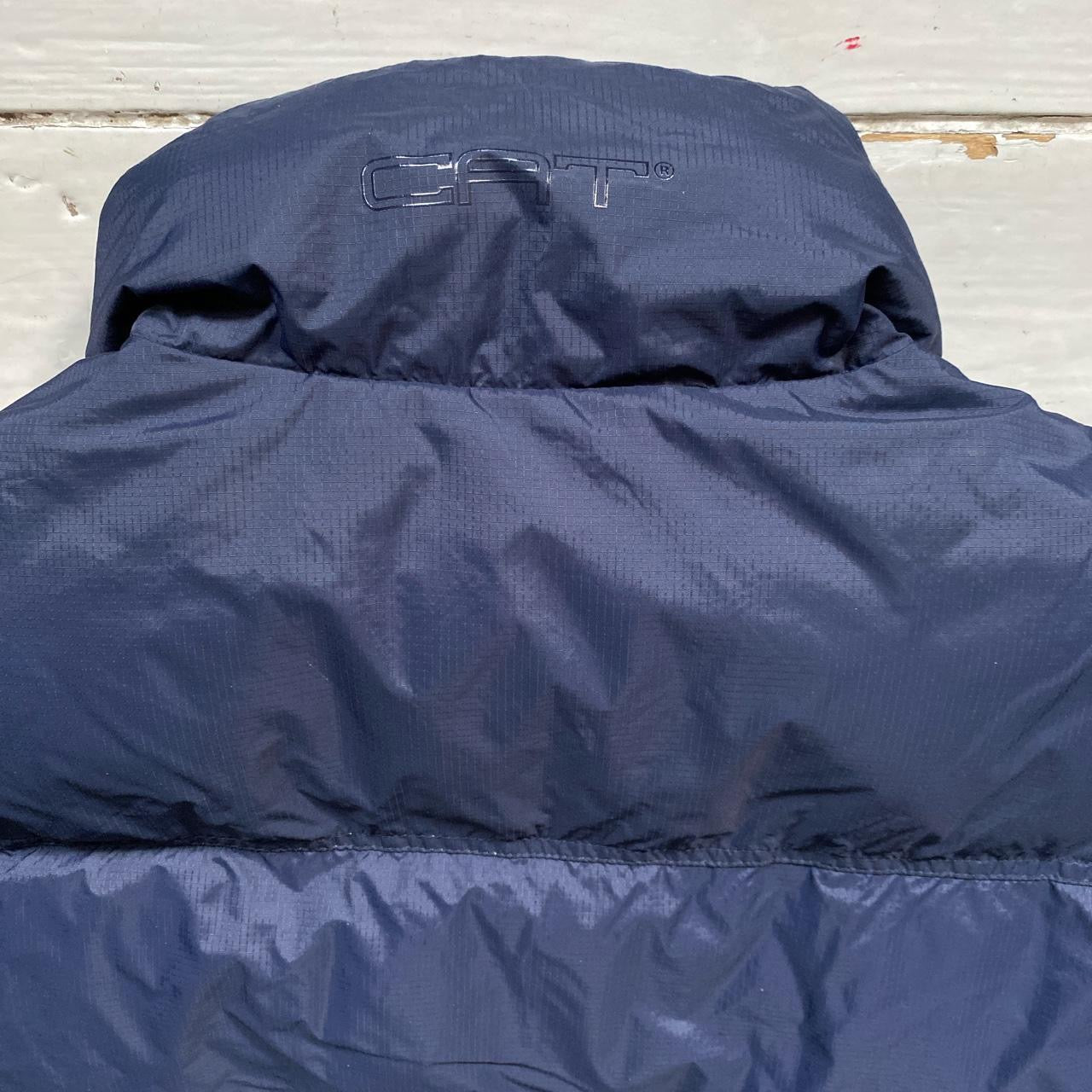 CAT Caterpillar Navy Gilet (XXL)