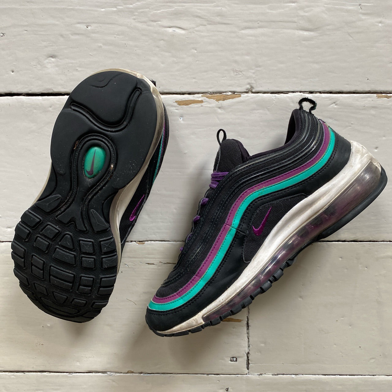 Nike Air Max 97 Black Green Purple (UK 6)