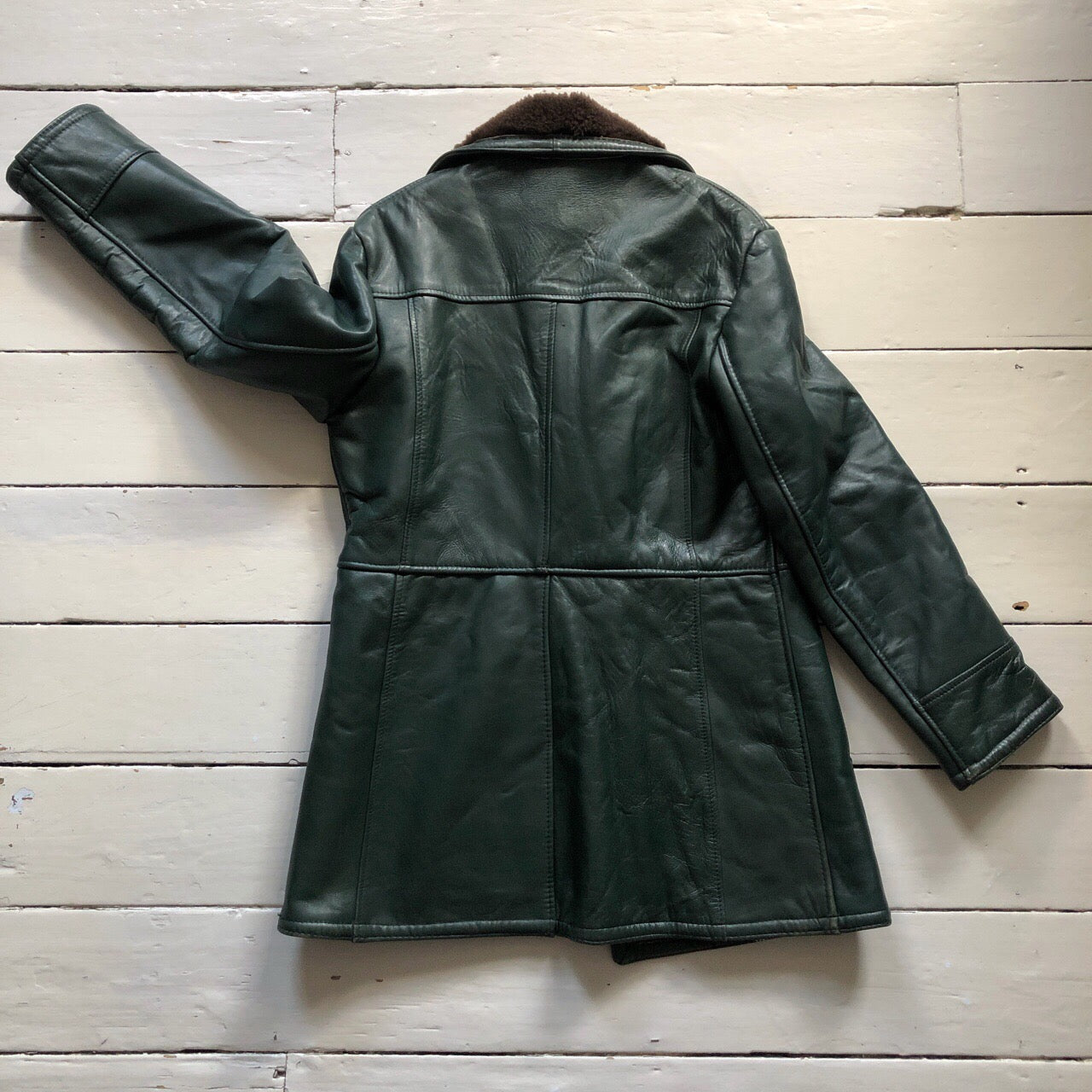 leather sheepskin coat