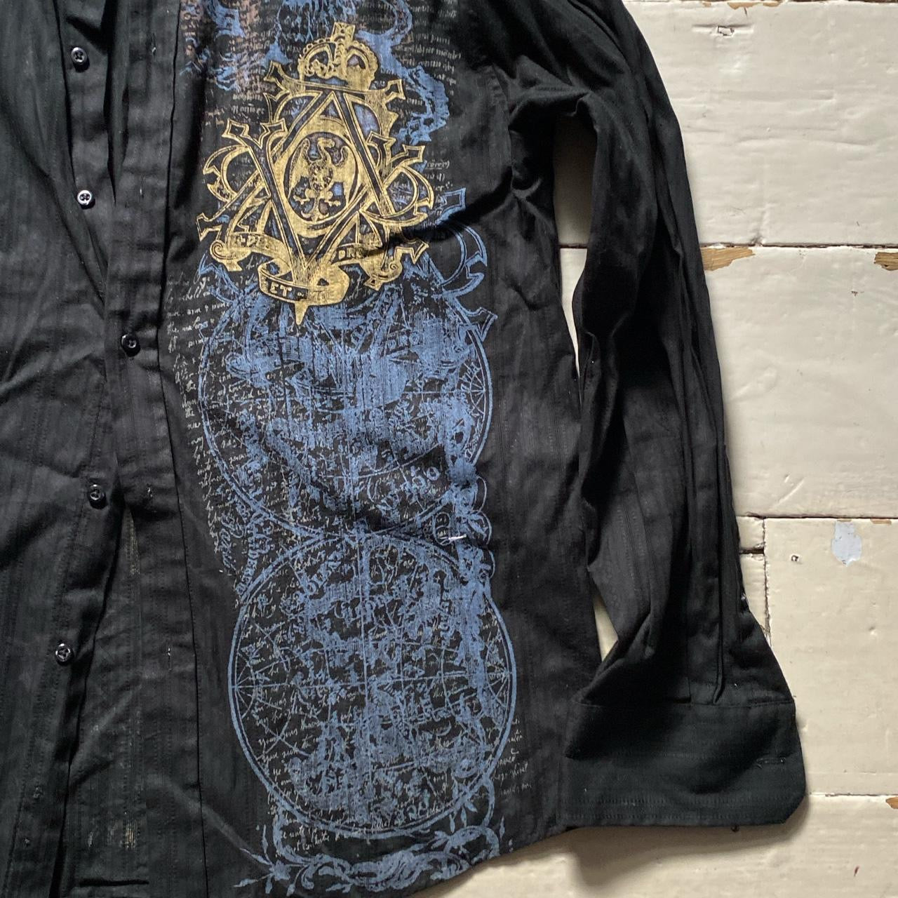 Eighty Eight Black Grunge Shirt (Medium)