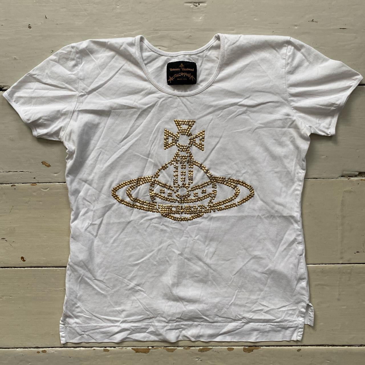 Vivienne Westwood Stud White T Shirt (Small)