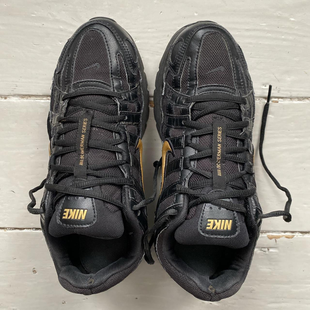 Nike P-6000 Black and Gold (UK 7)