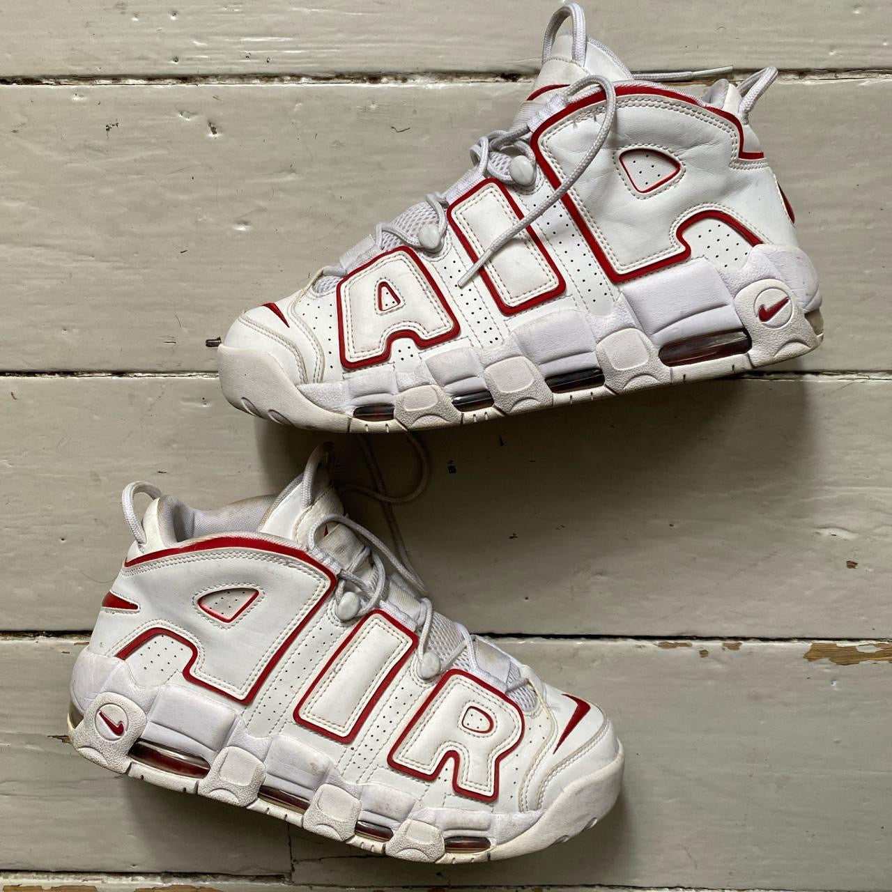 Nike Air Uptempo White Varsity Red (UK 9)
