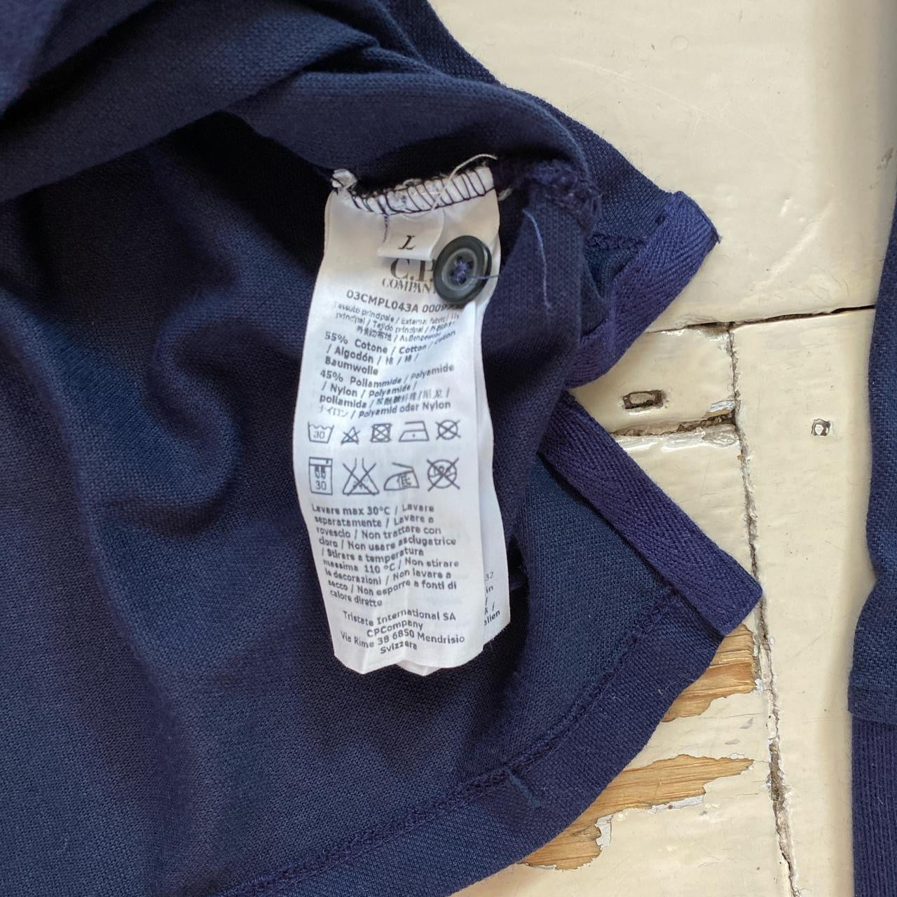 CP Company Navy Polo (Large)