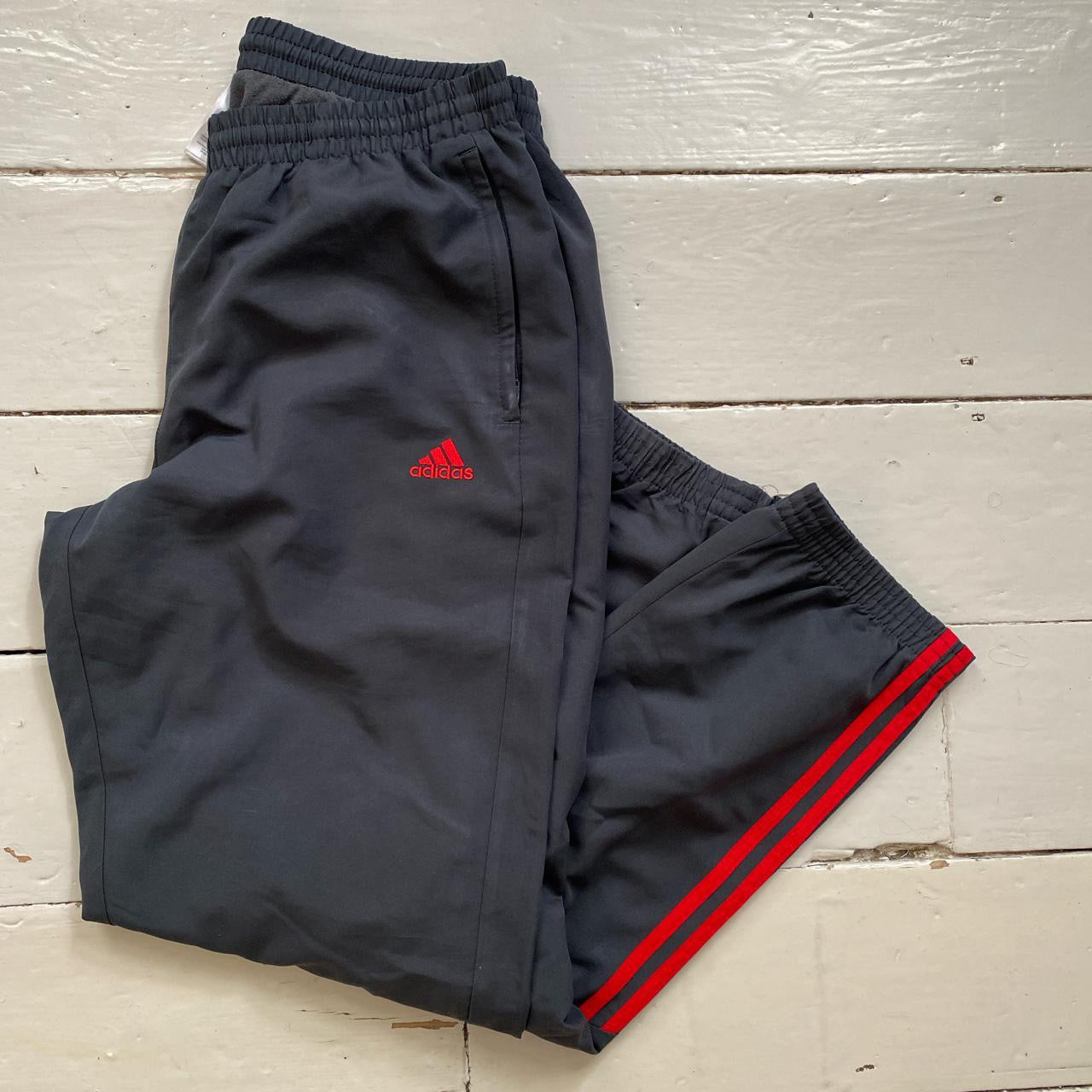 Adidas Grey Shell Bottoms (Large)