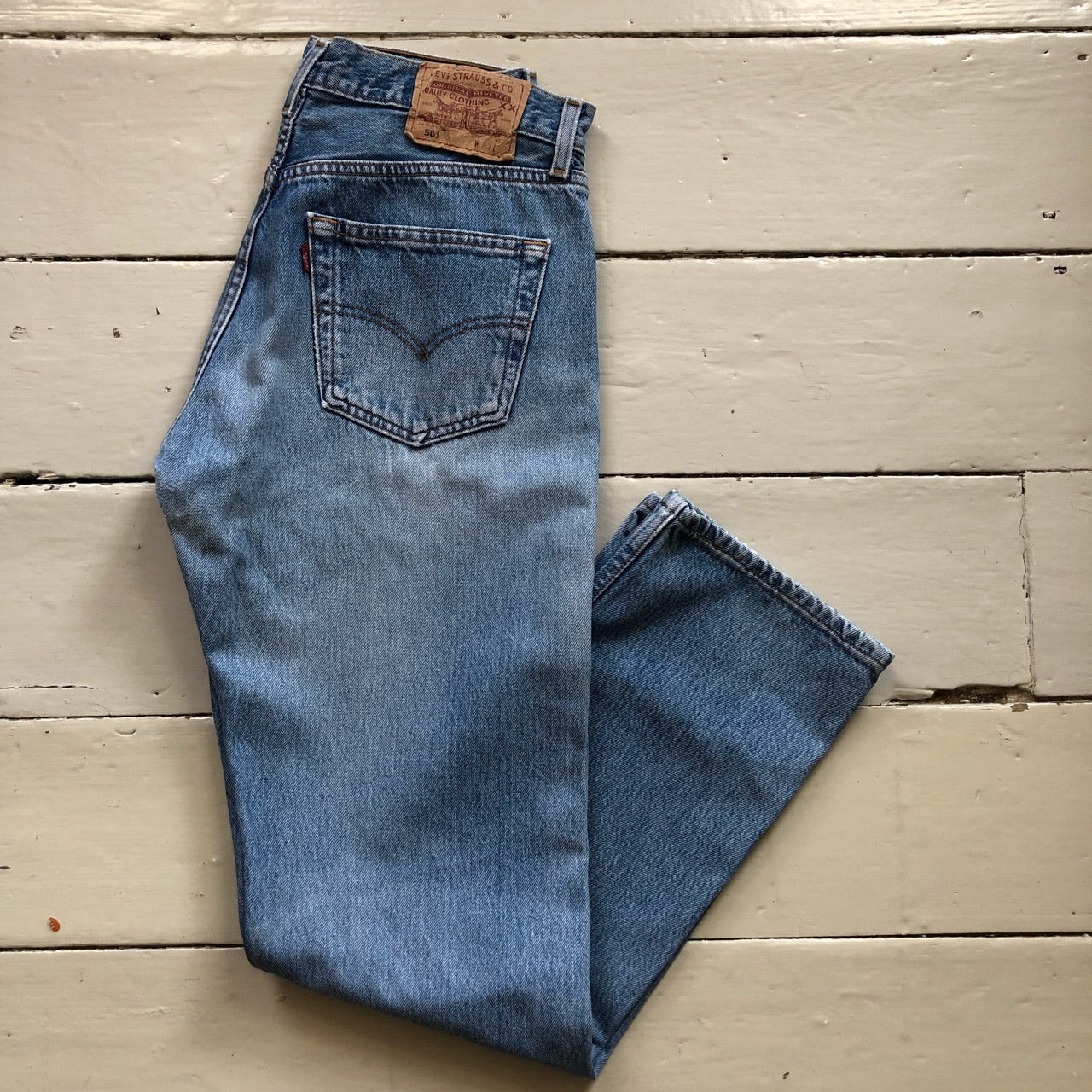 Levis Classic 501 Stonewash Jeans (32/30)