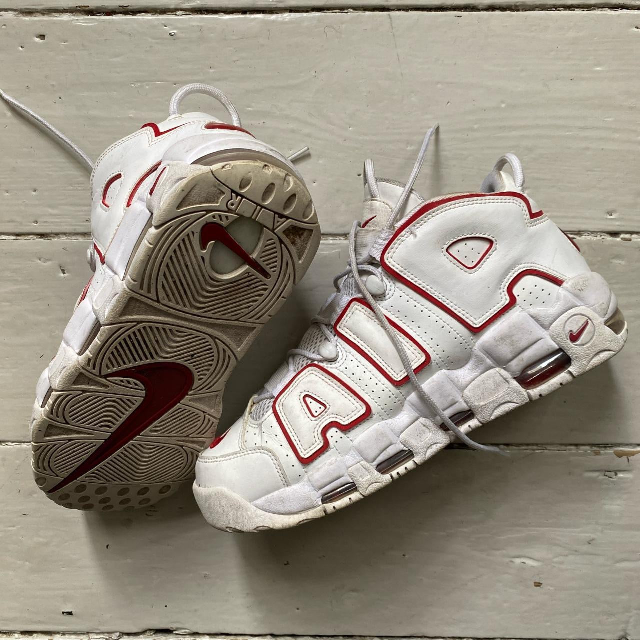 Nike Air Uptempo White Varsity Red (UK 9)