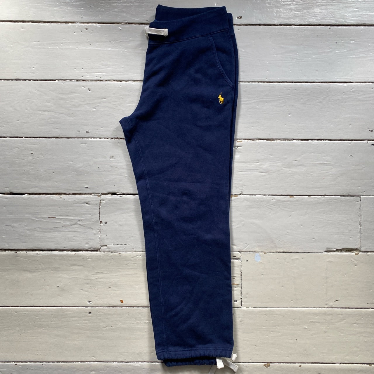 Ralph Lauren Navy and Yellow Joggers (Small)