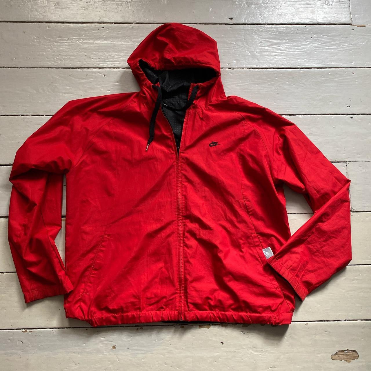 Nike Vintage Red and Black Windbreaker (XXL)