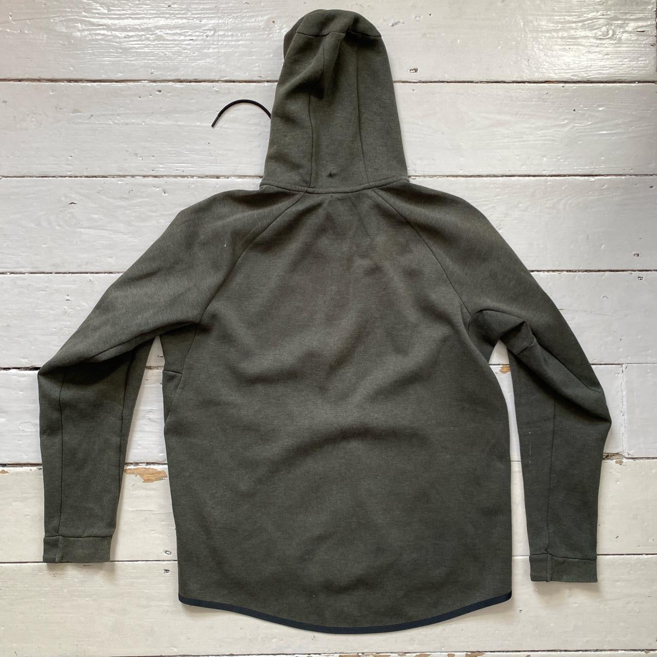 Nike Tech Fleece Khaki Hoodie (Large)