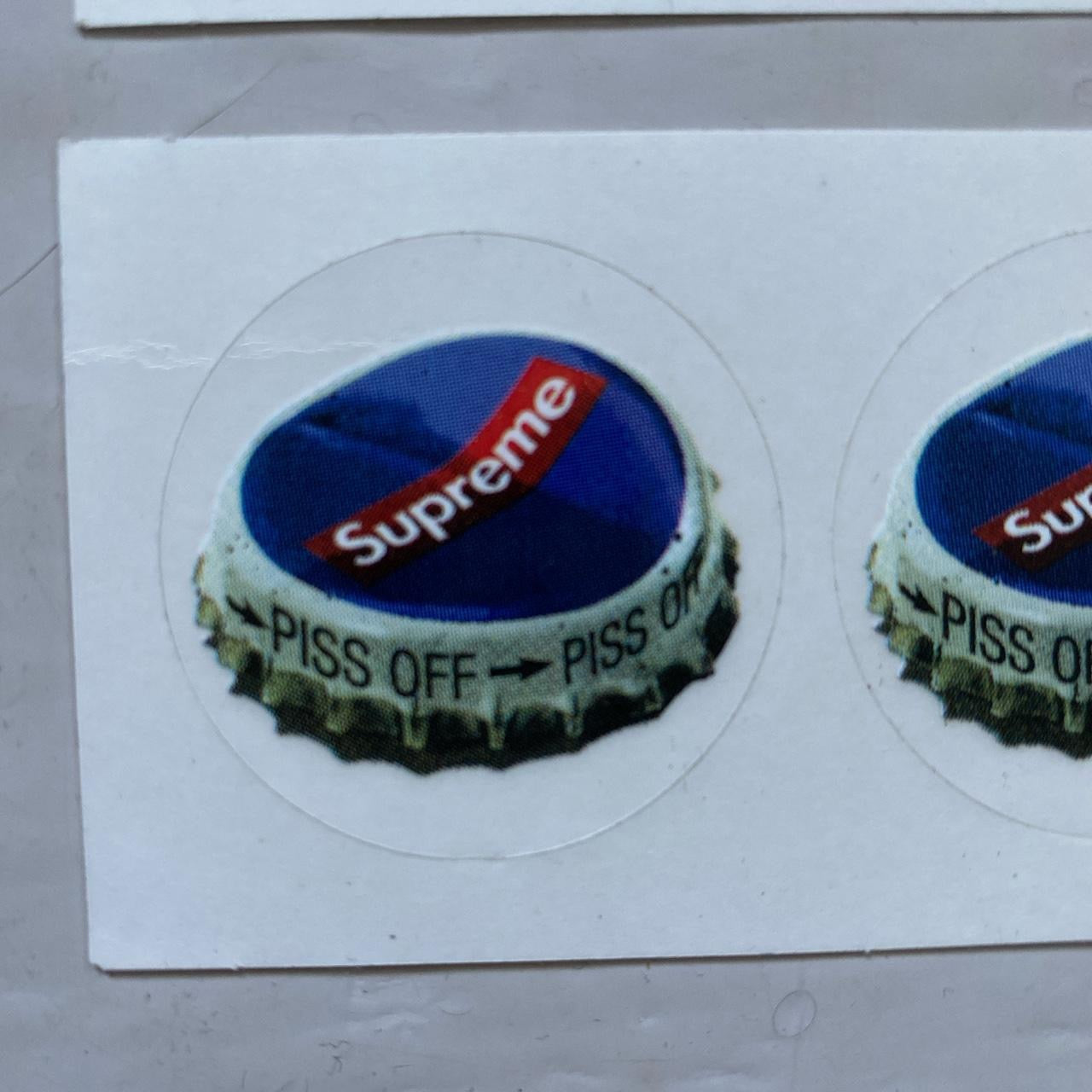 Supreme Bottle Lids Stickers