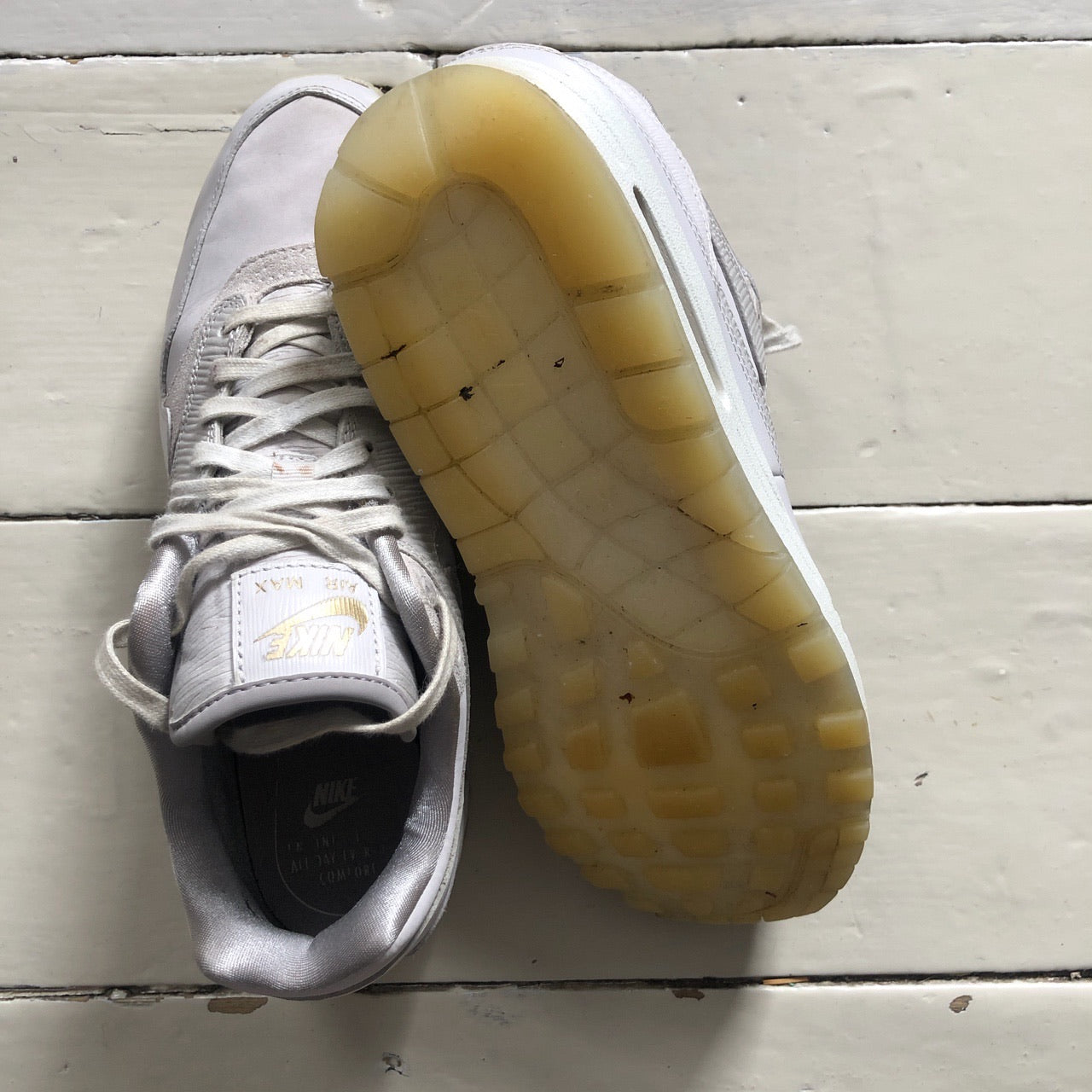 Nike Air Max 1 White Gum Sole (UK 6)