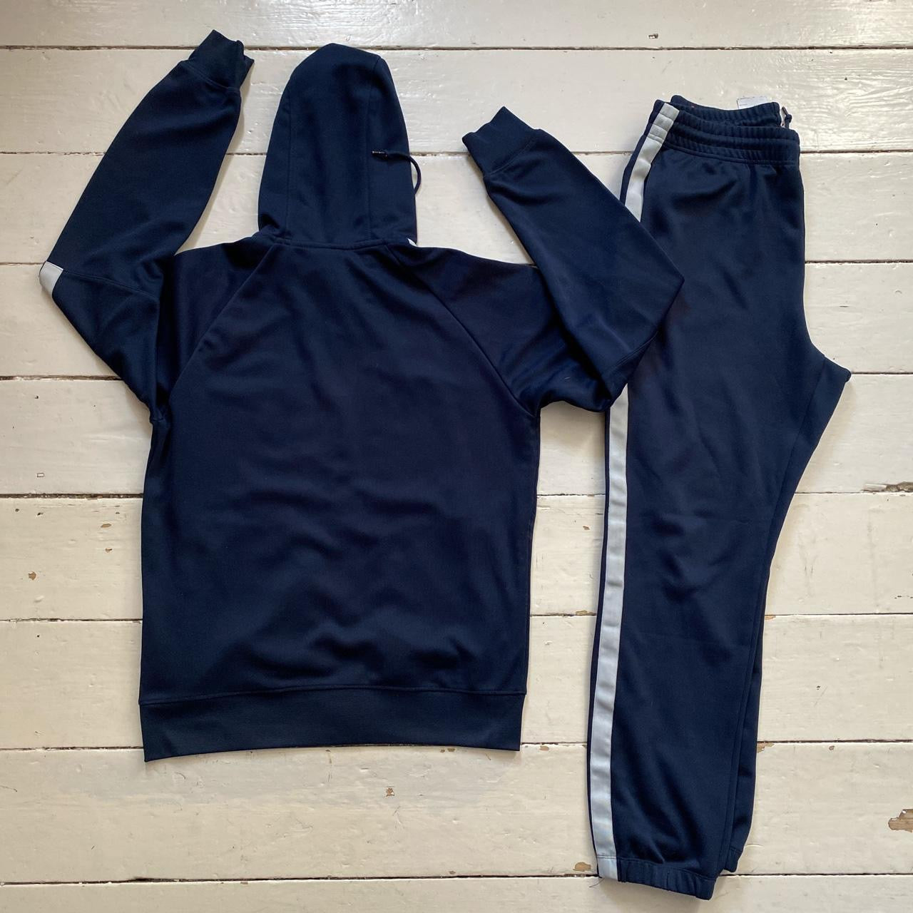 Nike Swoosh Navy Full Tracksuit (Medium)