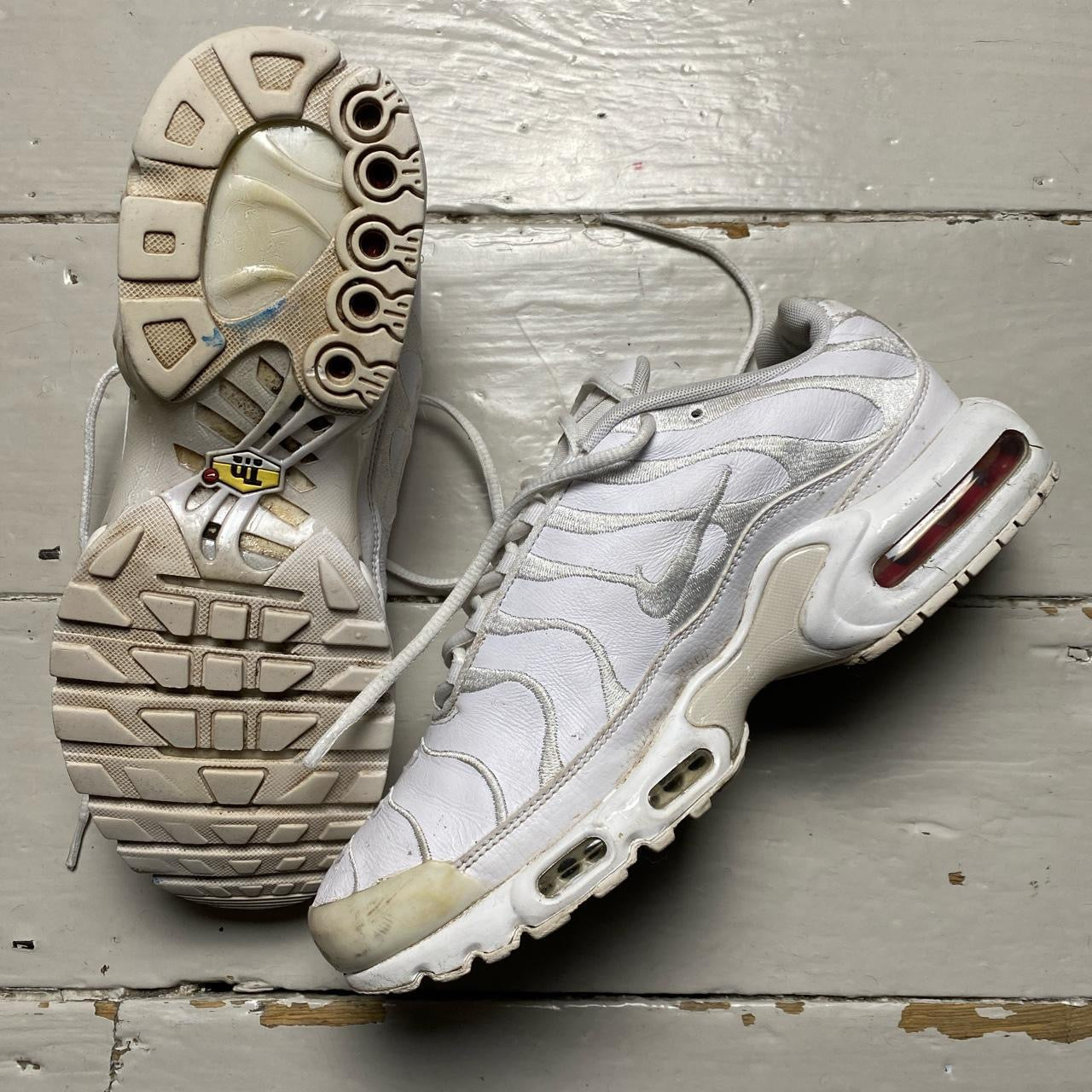 Nike TN Air Max Plus White Leather (UK 9)