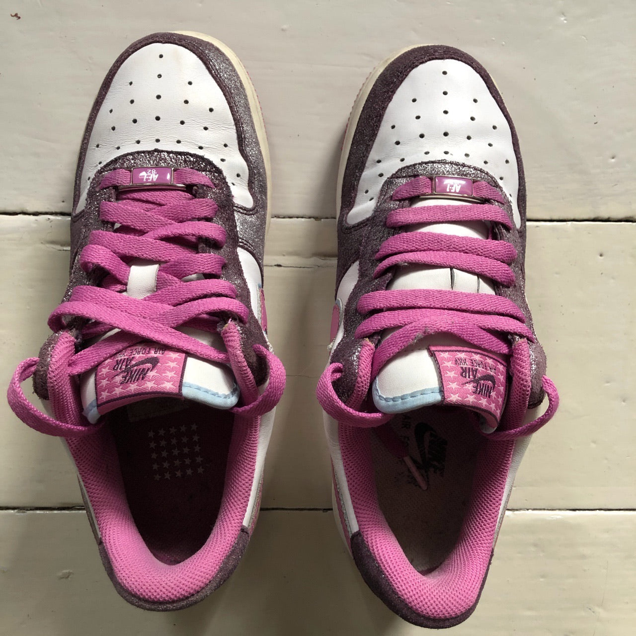 Nike Air Force 1 Vintage Pink and White 2006 (UK 5)