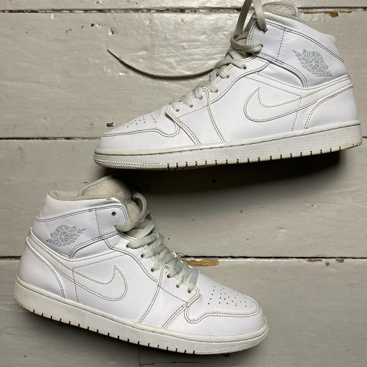 Jordan 1 Mid Platinum White (UK 10)