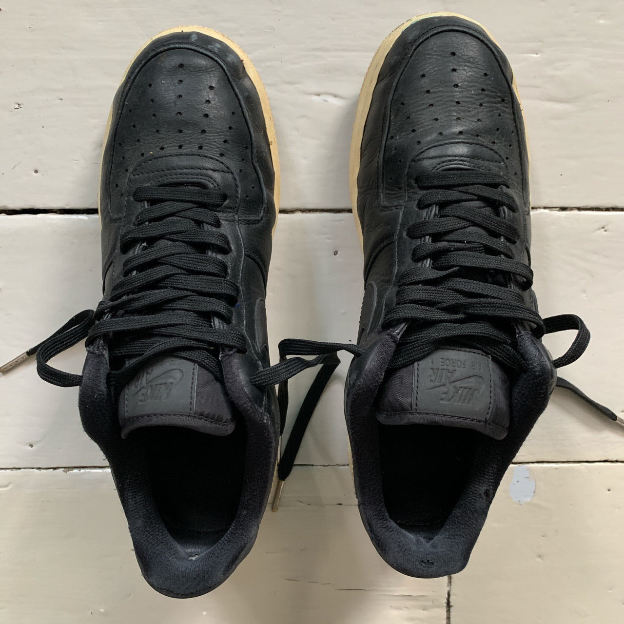 Nike Air Force 1 Black and White (UK 8)
