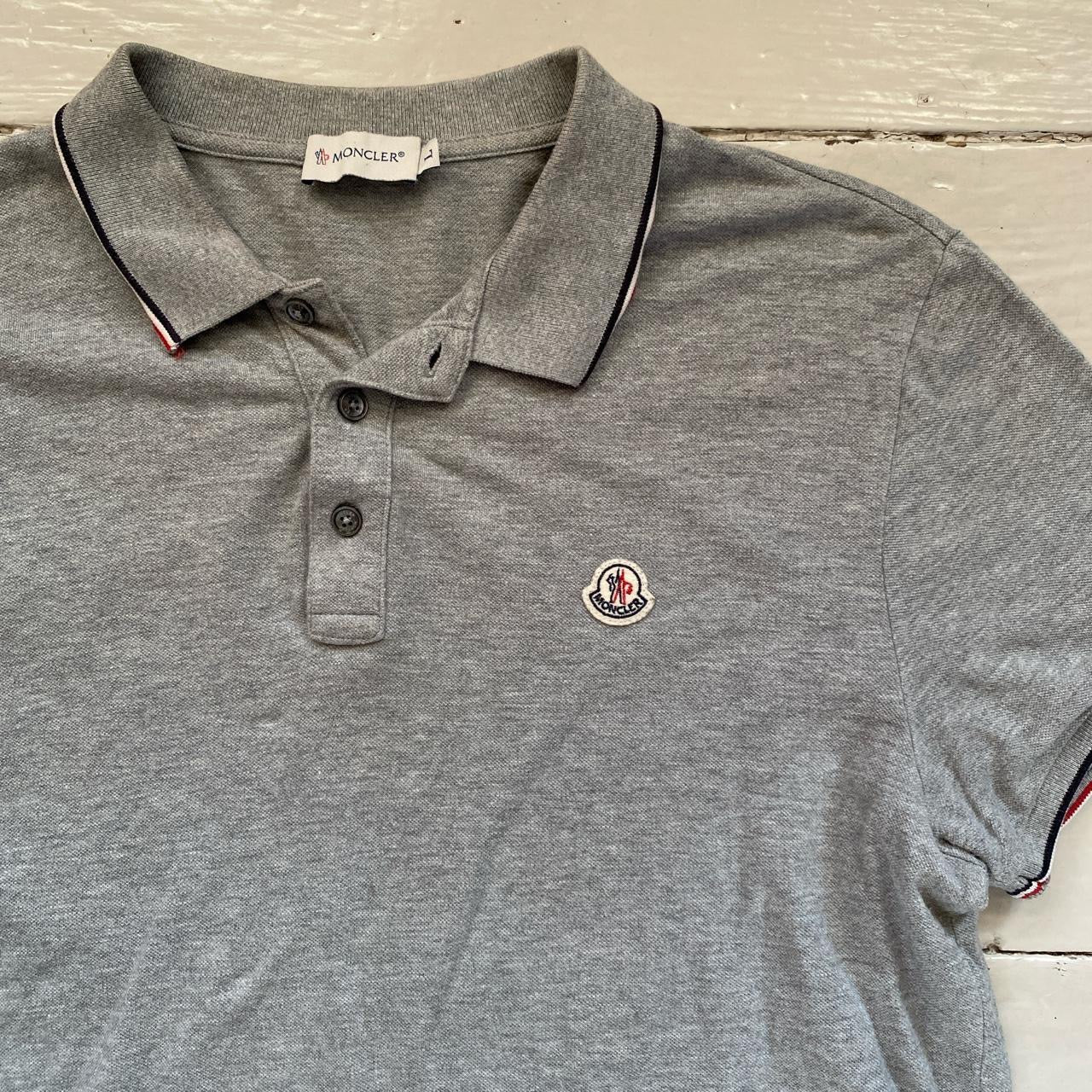 Moncler Grey Polo Grey (Large)