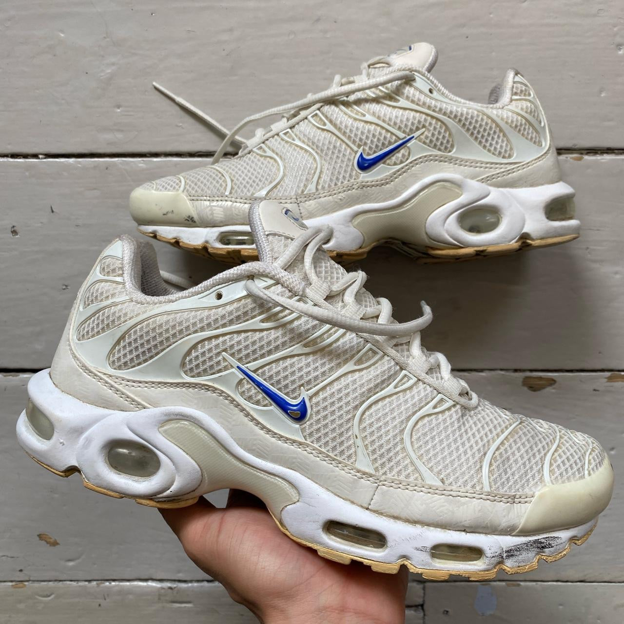 Nike TN Air Max Plus White and Blue (UK 7)