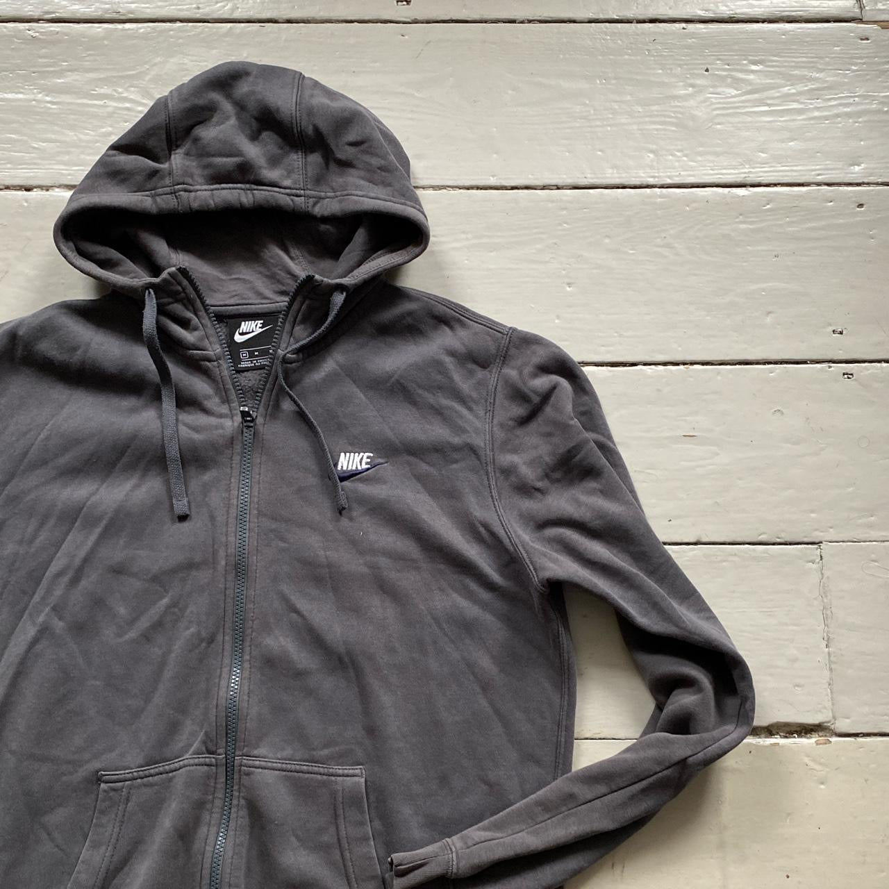 Nike Swoosh Grey Hoodie (Medium)